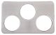 Adapter Plate with 3 Holes 6-3/8