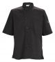 Chef Shirt Large Ventilated Black Tapered
