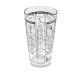 Mixing Glass 16oz with Recipe Graphics Clear