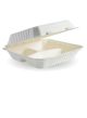 BioCane 3 Compartment White Clamshell 9ix9ix3