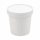 White Soup Container 12oz w/Lid