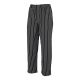 Unisex Cook Pant Blk w/White Chalk Stripe XSmall