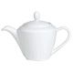 Tea Pot 21oz 2 Lid White