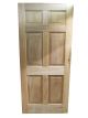 Cedrorana Door 6-Panel 24i x 80i 44mm Width