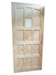 Pine Door 8-Panel w/Central Glass 30i x 80i - 35mm